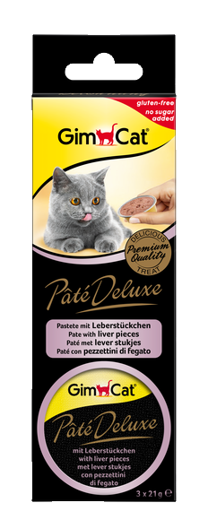 Pâté Deluxe mit Leberstückchen, 3 x 21g